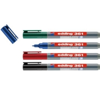 Edding 361 Drywipe Whiteboard Fine Markers Pack of 4