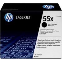 HP CE255X 55X Toner Cartridge Black High Capacity 12.5k Page HP CE255X 55X Toner Cartridge Black High Capacity 12.5k Page