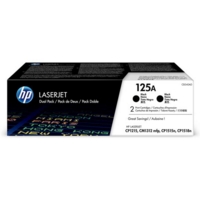 HP CB540AD 125A Toner Cartridg e Black Twin Pack 2x2.2k Page HP CB540AD 125A Toner Cartridg e Black Twin Pack 2x2.2k Page