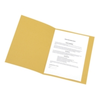 Square Cut 270gsm Yellow Folders Pack of 50