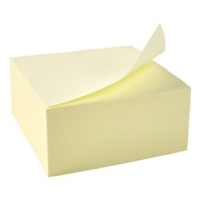 Yellow Sticky Note Cube Pad 75mm x 75mm