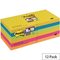 Post-it Super Sticky Rio 76mm x 76mm Notes Pack of 6