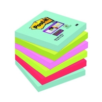Post-it Super Sticky Miami 76mm x 76mm Notes Pack of 6