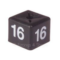 Clothes Cubes, Size 16, Pk50 Black