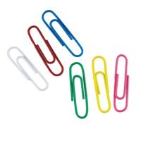 Assorted Colour 33mm Paperclips Tub of 250