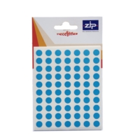 Circle Blue 8mm Labels Pack of 490