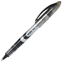 Kingswood Liquid Rollerball Black Pens Box of 10