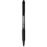 Bic Soft Feel Retractable Ballpoint Pen Black Box of 12