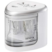 Genie Electric Battery Powered Double Pencil Sharpener