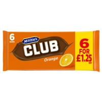 Club Orange Biscuit Bars 12 sleeves of 6 biscuits Club Orange Biscuit Bars 12 sleeves of 6 biscuits