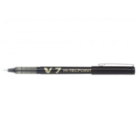 Pilot V7 Hi-Techpoint Rollerball Pen Black Box of 12