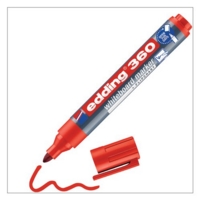 Edding 360 Drywipe Whiteboard Red Markers Box of 10