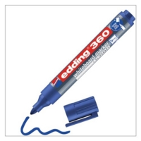 Edding 360 Drywipe Whiteboard Blue Markers Box of 10