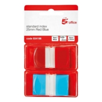 5 Star Index 2x50 Sheets Red Blue