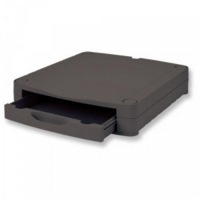Monitor Riser with Drawer Unt Black