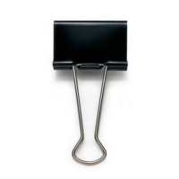 Foldback Binder Clips 41mm Black Box of 10