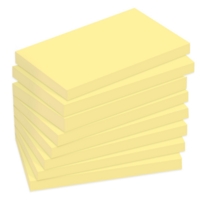 Sticky Note Pads Yellow 76mm x 127mm Pack of 12