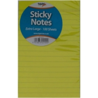 Large Sticky Note Pads Ruled, 100 sheets