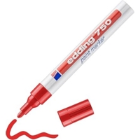 Edding 750 Paint Marker 2-4mm Bullet Red Box of 10