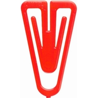 Assorted Colour 38mm Plastic Paperclips Tub of 160