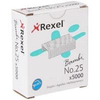 Rexel 25 Bambi 4mm Staples Box of 5,000