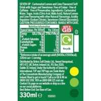 7-Up Lemon & Lime 330ml Can Tray of 24