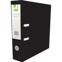 A4 PVC Lever Arch Files Black Pack of 10