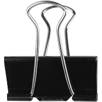 Foldback Binder Clips 32mm Black Box of 10