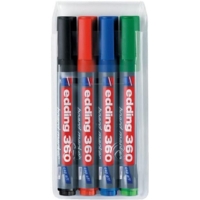 Edding 360 Drywipe Assorted Coloured Markers Pack of 4
