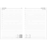 A4 Academic Page Per Day Diary Black 2026-2027