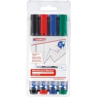 Edding 360 Drywipe Assorted Coloured Markers Pack of 4