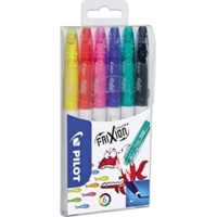Pilot Frixion Erasable Fibre Tip Colour Pens Pack of 6