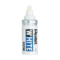 Pental Broad Bullet Tip White Marker SINGLE PEN