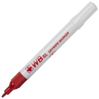 Whiteboard Drywipe Bullet Red Markers Box of 10