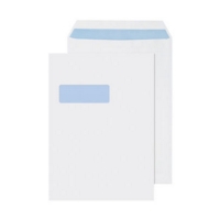 C4 White Window 120gsm Peel & Seal Envelopes Box of 250