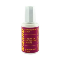 Correction Fluid Brush Applicator 20ml Single Bottle