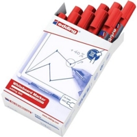 Edding 360 Drywipe Whiteboard Red Markers Box of 10