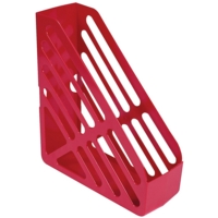 Magazine Rack File Foolscap Storage Red