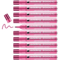 Edding 2000c Permanent Pink Markers Box of 10
