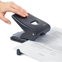 Rapesco 835 Metal 2-Hole 40 Sheets BlackHole Punch