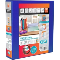 Elba Panorama A4 4-Ring 50mm Binder Blue SINGLE