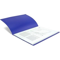 A4 Soft Cover Display 20 Pocket Presentation Book Blue
