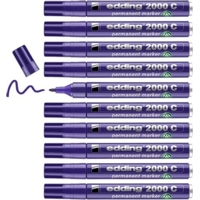 Edding 2000c Permanent Purple Markers Box of 10
