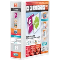 Elba Panorama 2D Lever Arch A4 File White Pack of 5