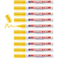 Edding 750 Paint Marker 2-4mm Bullet Yellow Box of 10