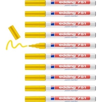 Edding 751 Paint Marker 2-4mm Bullet Yellow Box of 10
