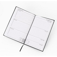 A4 Academic Week to View Diary Black 2026-2027