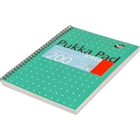 Pukka B5 Jotta Wirebound Metallic Notebook Pack of 3