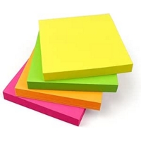 Neon Sticky Note Cube Pad 75mm x 75mm