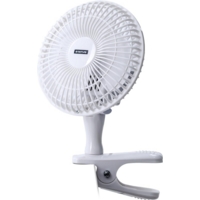 6" Clip on Desk 2 Speed Fan White